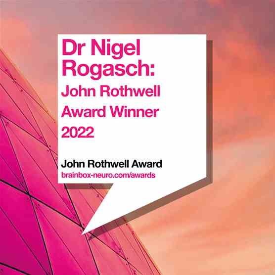 John Rothwell Award Winner 2022: Dr Nigel Rogasch